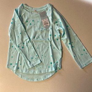 Cat & Jack green star toddler top Size 3T